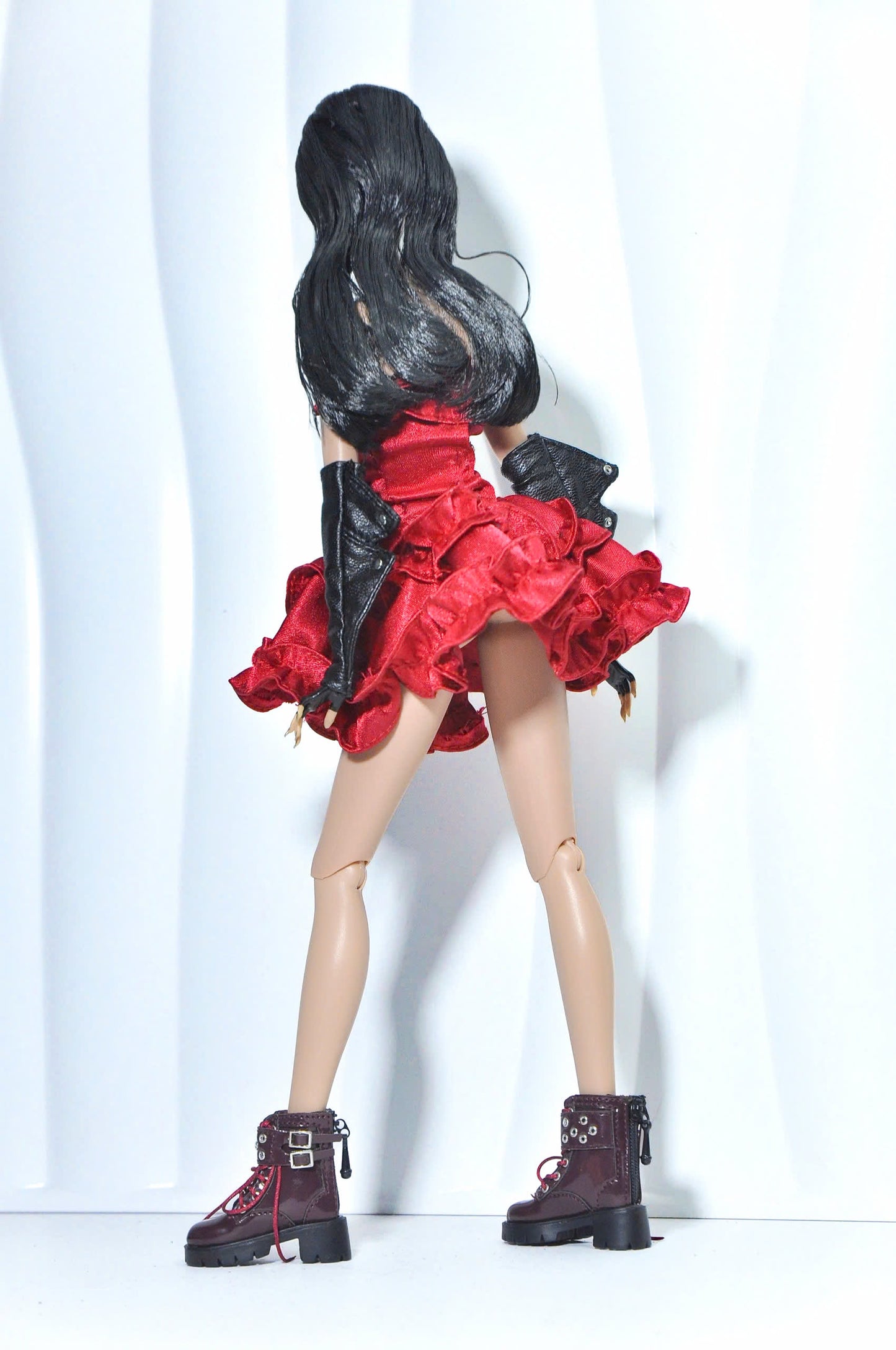 STYLE LAB | Fashion Royalty FR 6.0 doll clothes & NU FACE - Red ruffle dress