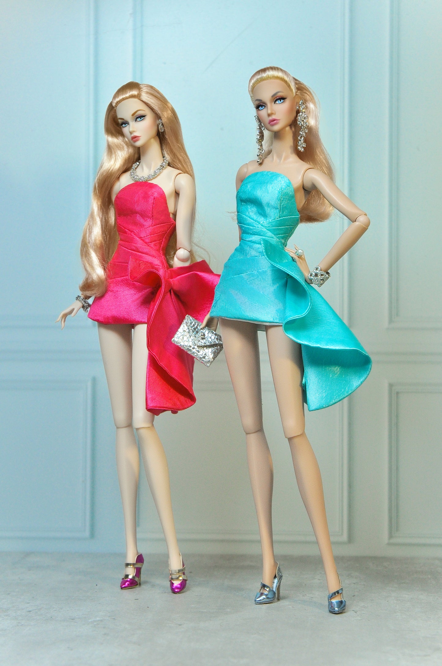 SUNSET LUSH | Strapless bodice with bow details dress for Fashion Royalty NU Faced