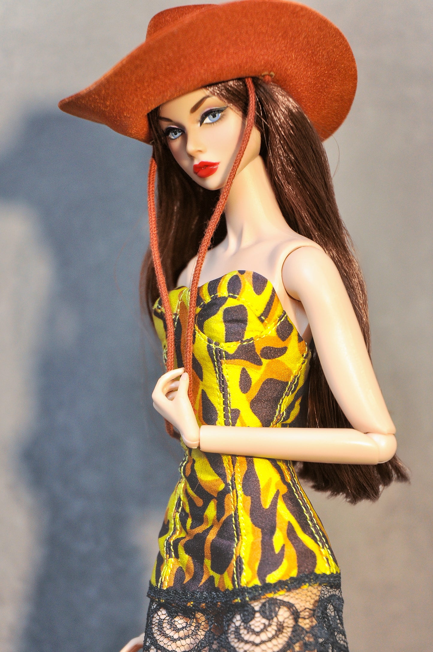 To The West | Cowboy hat for 1/6 Scale Fashion Royalty doll clothes and NU FACE