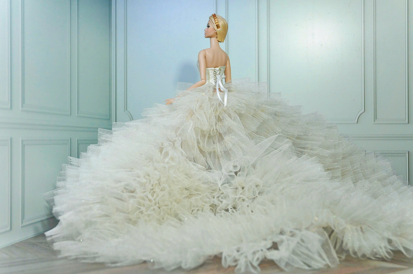 HAUTE |  Wedding dress for 1/6 Scale Fashion Royalty Dolls & NU FACE 6.0