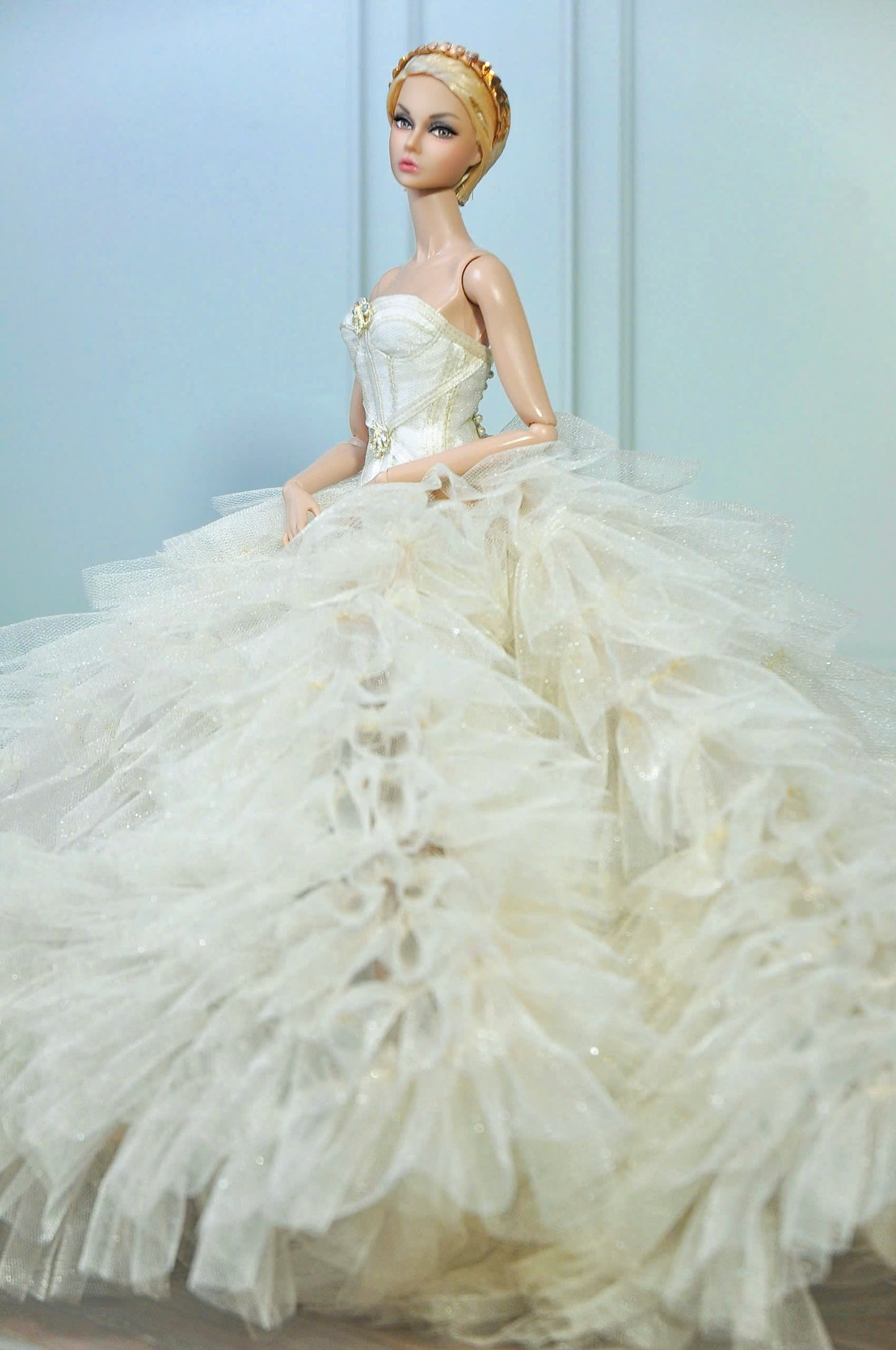 HAUTE |  Wedding dress for 1/6 Scale Fashion Royalty Dolls & NU FACE 6.0