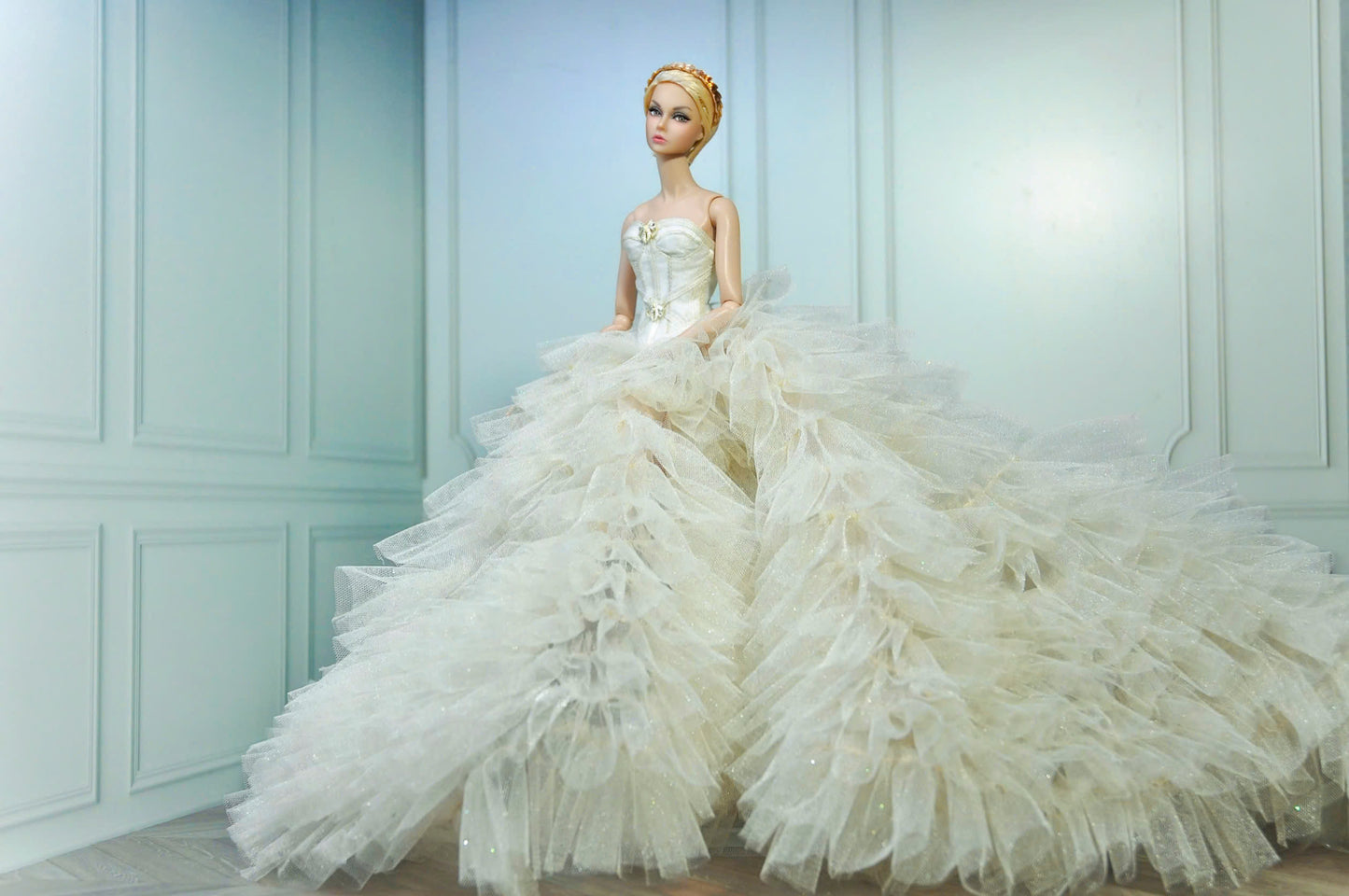 HAUTE |  Wedding dress for 1/6 Scale Fashion Royalty Dolls & NU FACE 6.0