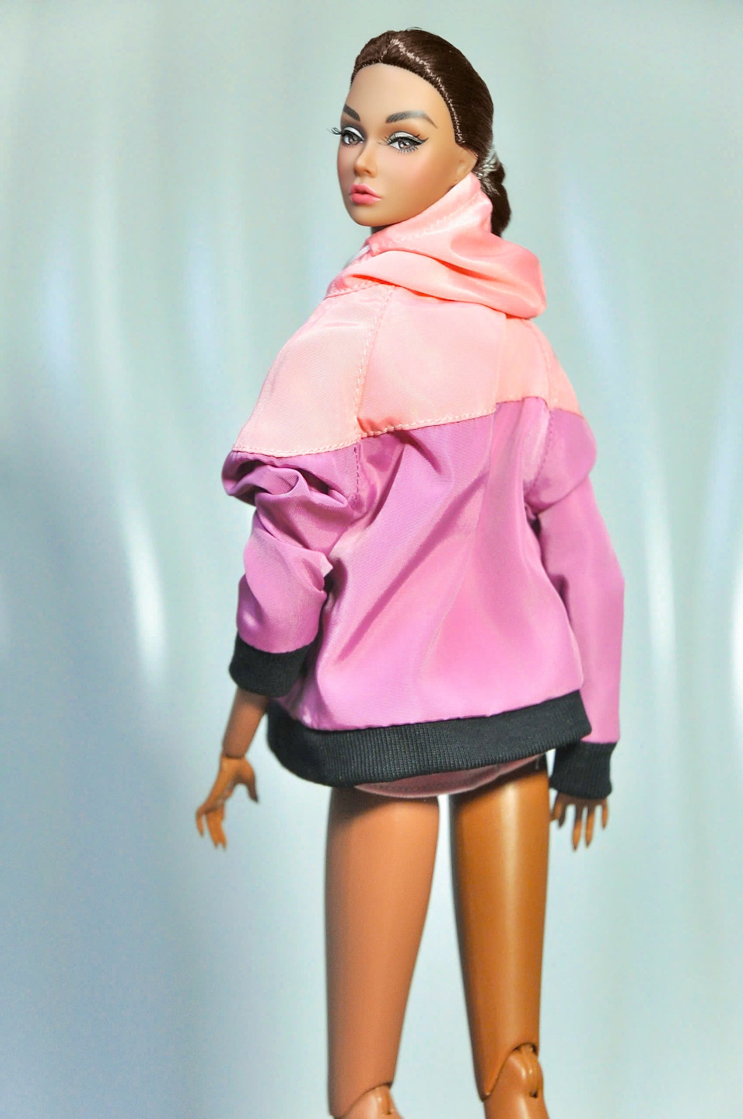 STYLE LAB | Windbreaker with jersey dress for Fashion Royalty & NU FACE doll (SET A)
